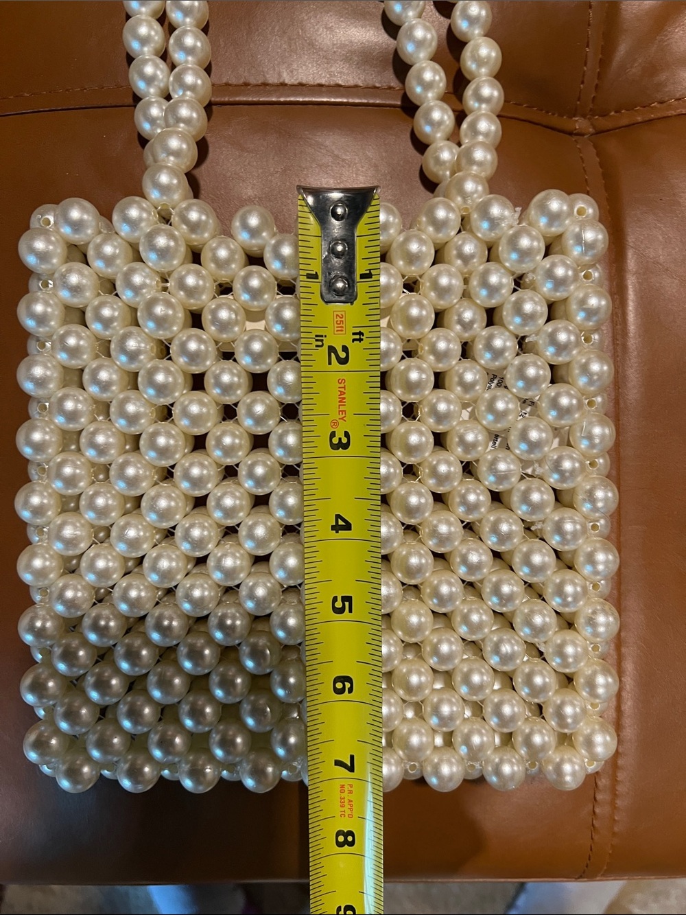 J Crew Pearl Beaded Small Tote Bag - Picture 5 of 7